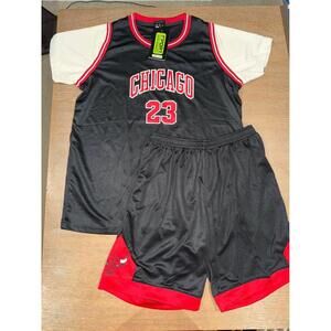 Chicago Bulls Michael Jordan Youth Shorts Tee Set NWT SIZE 6/7